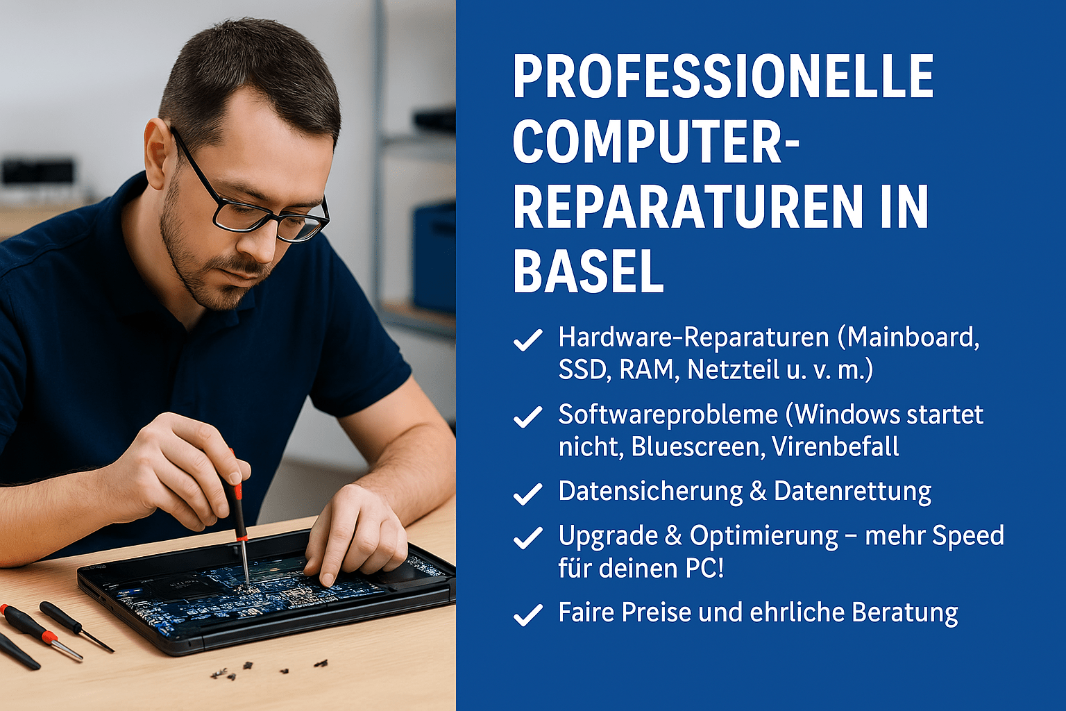 🛠️ Computer Reparatur Basel – 5 typische Probleme & was du tun kannst
